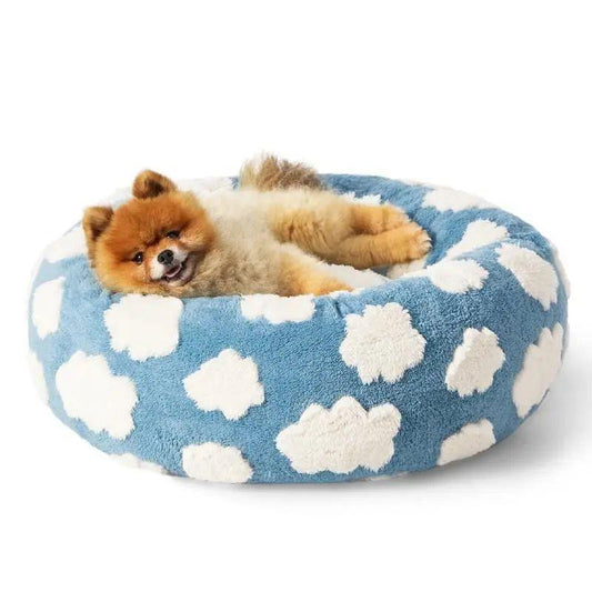 Round warm pet cat house and dog house