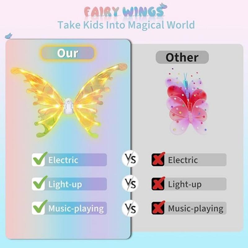Electric Light Up Butterfly Wings Moving with Music